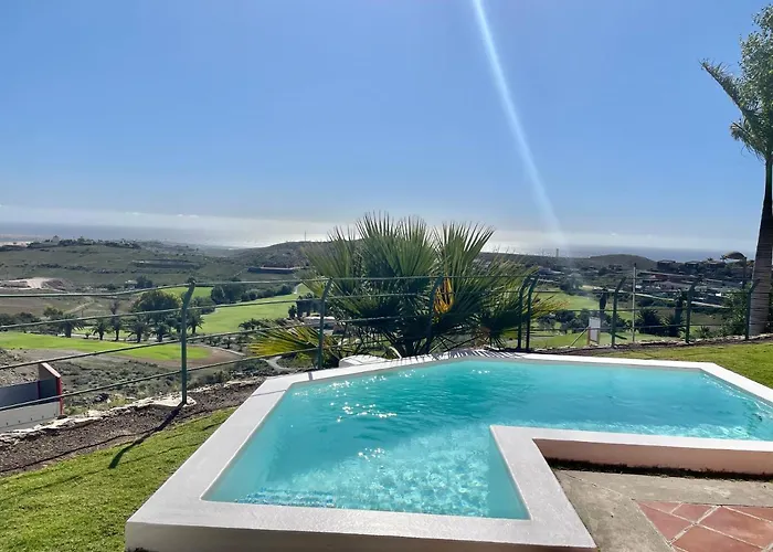 Homeforguest Salobre Golf Villa, Pool, Bbq, Wifi, Stunning Views Hébergement de vacances San Bartolomé